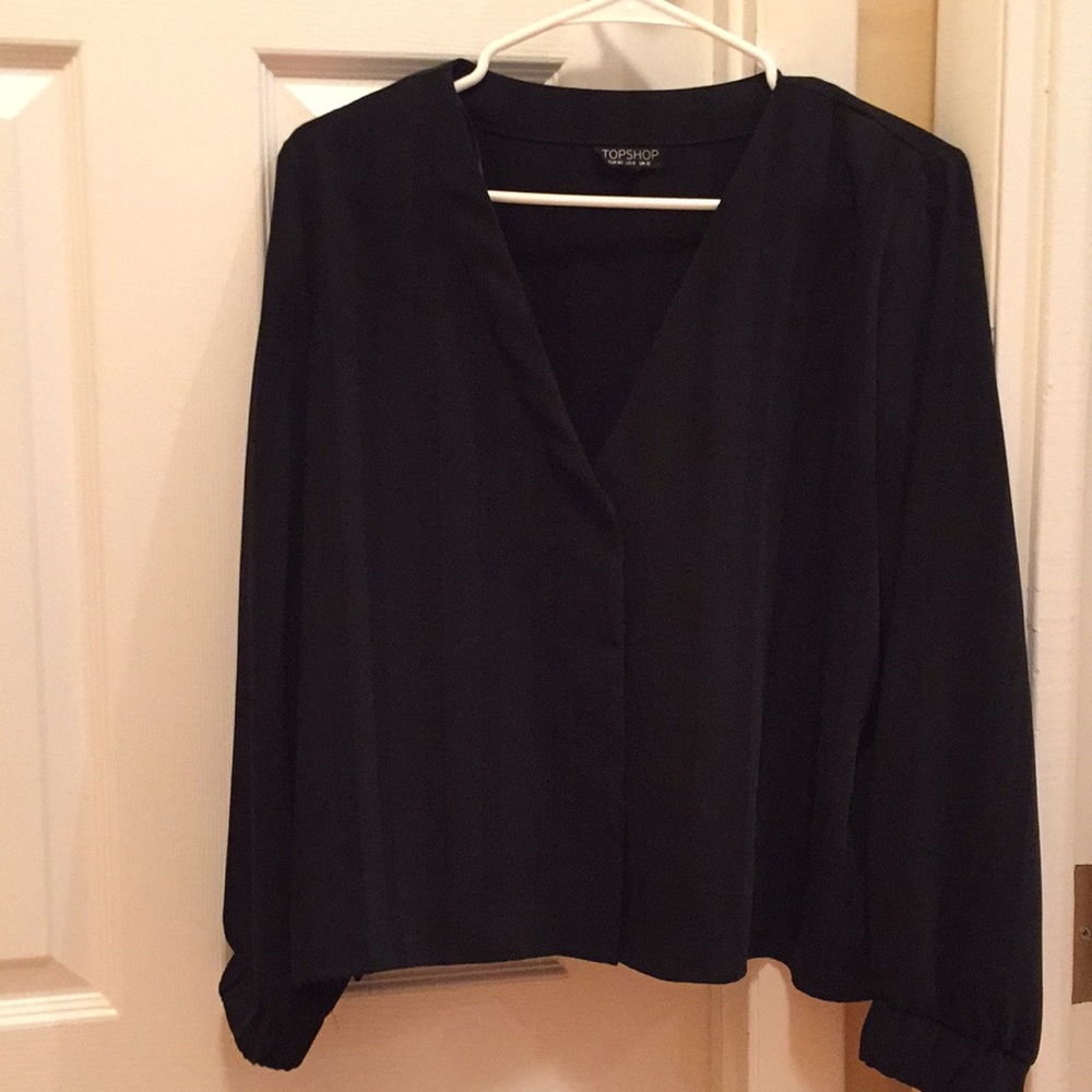 Topshop Cute Sleek Black Top